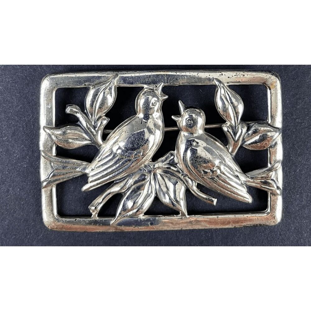 Vintage Sterling Silver CRAFT by Coro brooch